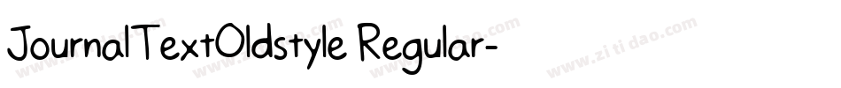 JournalTextOldstyle Regular字体转换